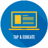 Smart poster tap and educate logo